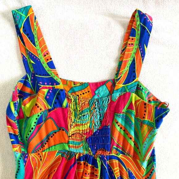 1. State tropical sundress Womens Extra Small colorful midi maxi vacation - Picture 8 of 10